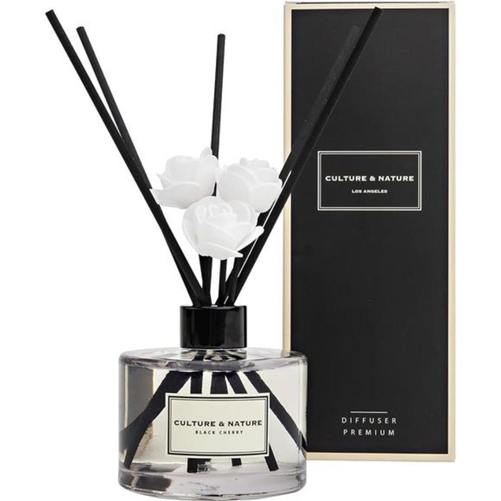 Reed Diffuser 6.7 oz (200ml) Black Cherry Scented Reed Diffuser Set